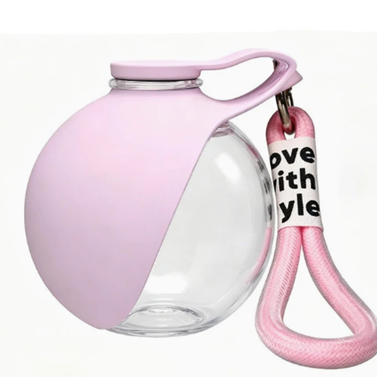 Portable Outdoor Pet Stainless Steel Water Cup Dog Water Bottle with Bowl for Cat 304 Stainless Steel Safe Food-Grade Silicone
